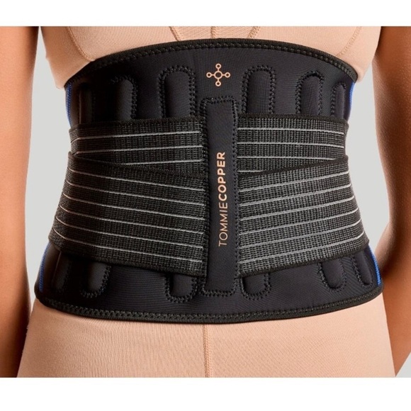 Tommie Copper Black Adjustable Back Brace Unisex Sm/M NWT - Picture 3 of 8